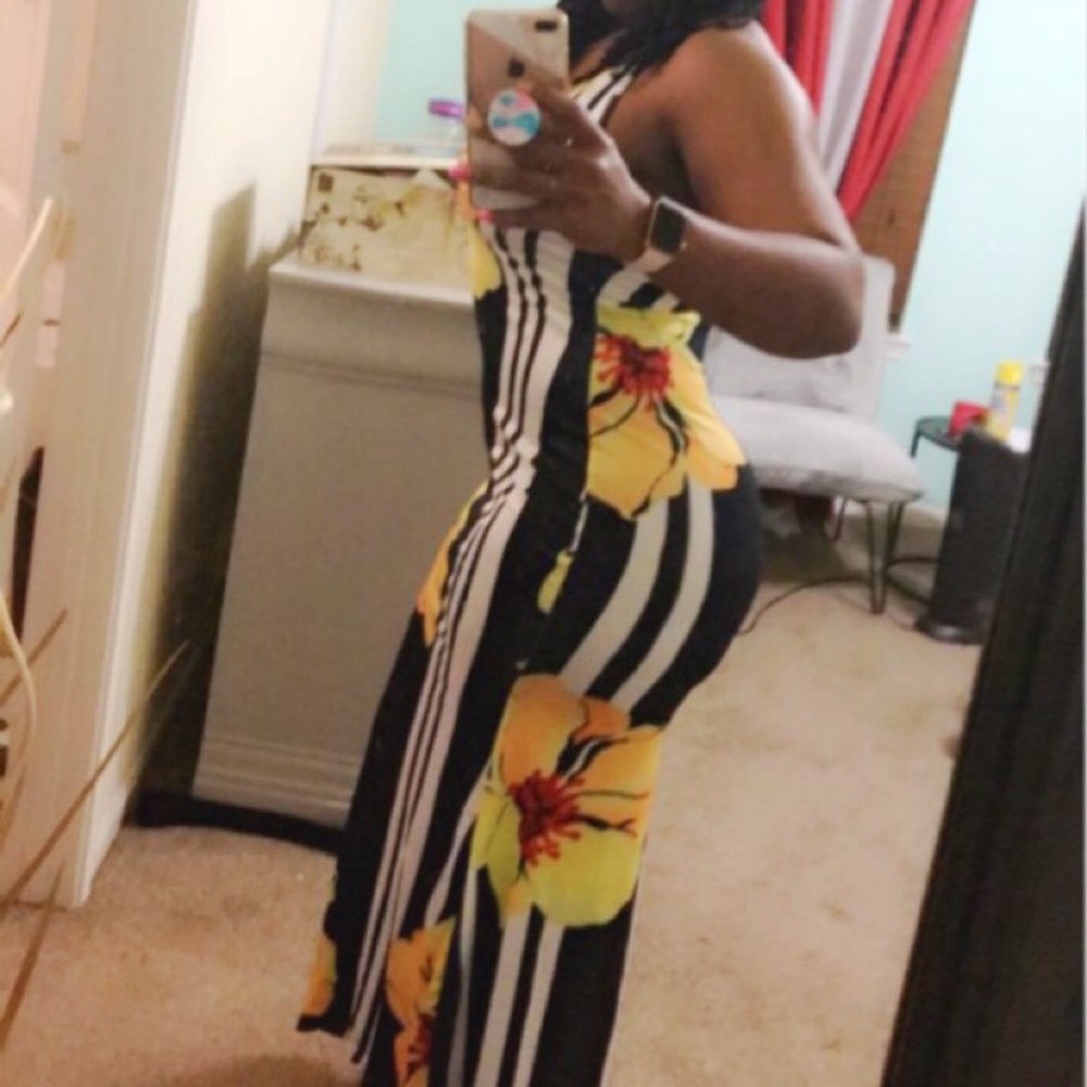 NWOT Women’s Striped Summer Maxi Dress - Picture 5 of 6
